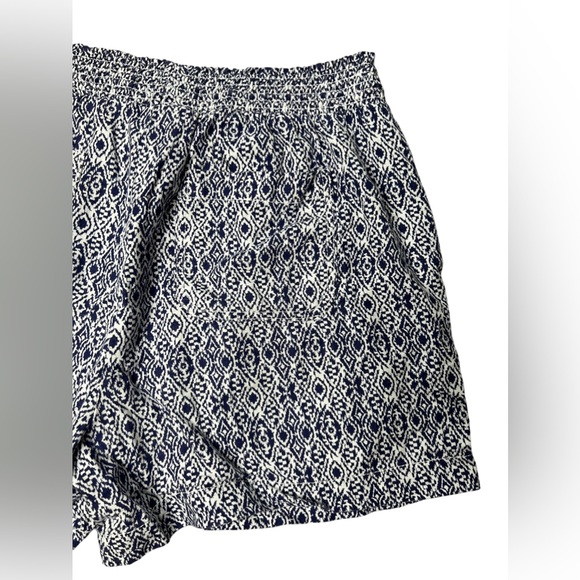 Briggs New York Size XL Women’s Shorts Linen Blend Pull-On Summer Blue White - Picture 7 of 16